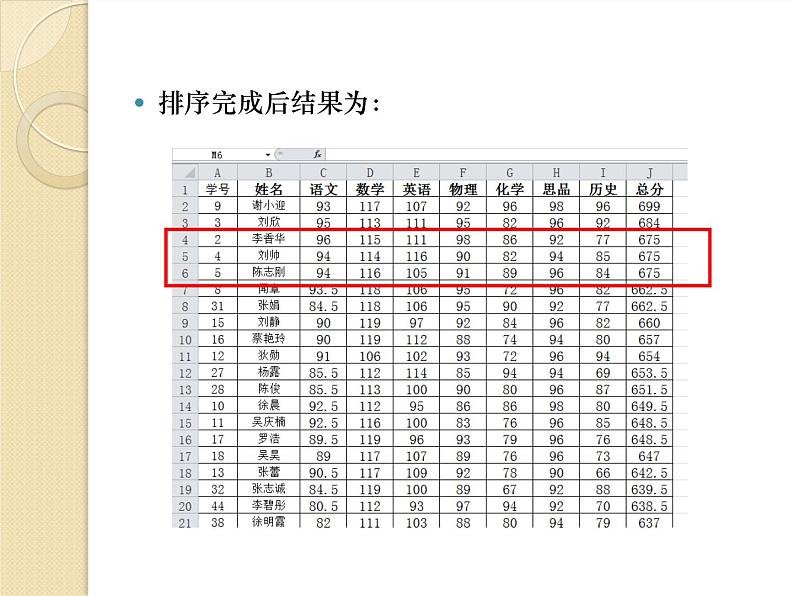 冀教版七年级全册信息技术 13.数据的排序 课件第5页