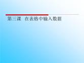 新世纪版（2018）七下信息技术 1.3在表格中输入数据 课件