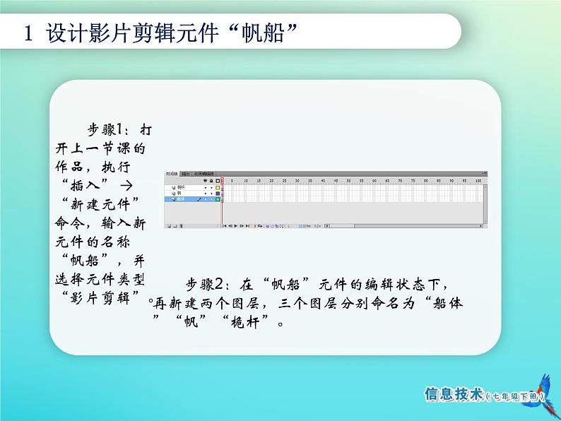 南方版信息技术七年级下册 第12课 孤帆远影 课件PPT03