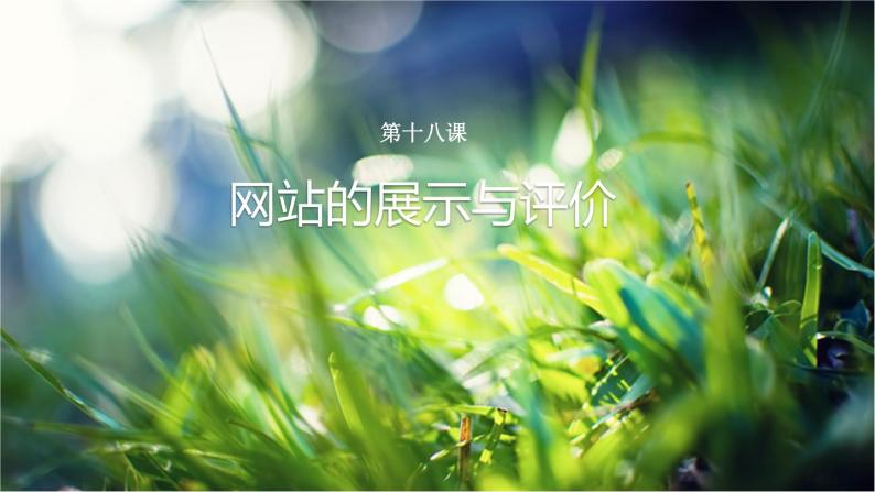 浙教版八年级信息技术上册第三单元网站制作第18课网站展示与评价课件308