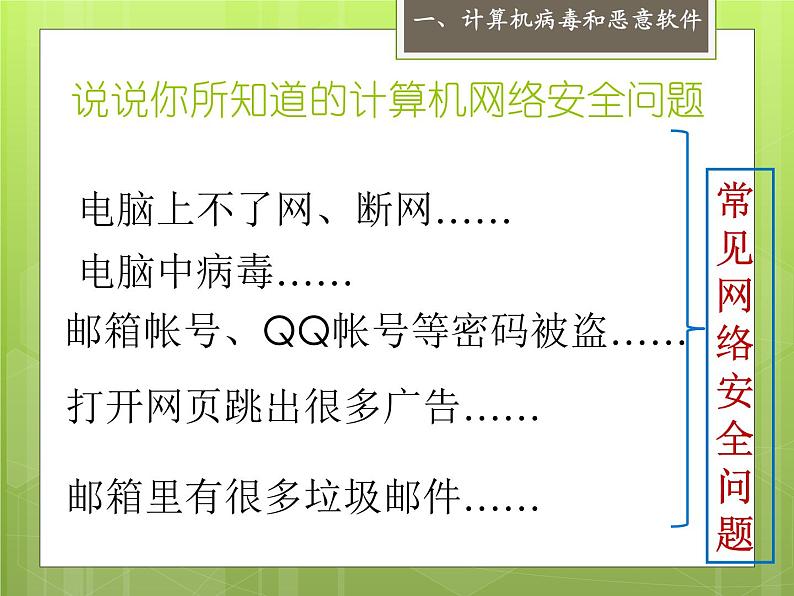 浙教版八年级信息技术上册第一单元走进网络第4课网络安全课件5第2页