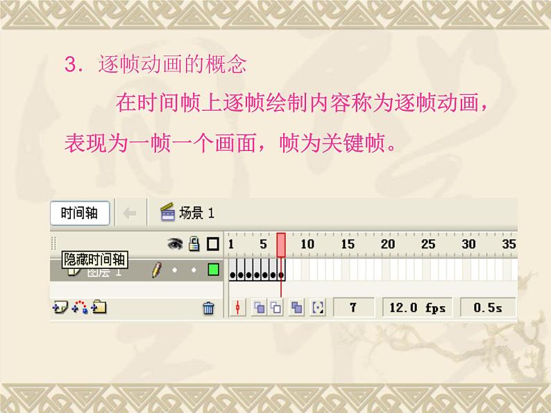 闽教版八下信息技术 1.2创建逐帧动画 课件第5页