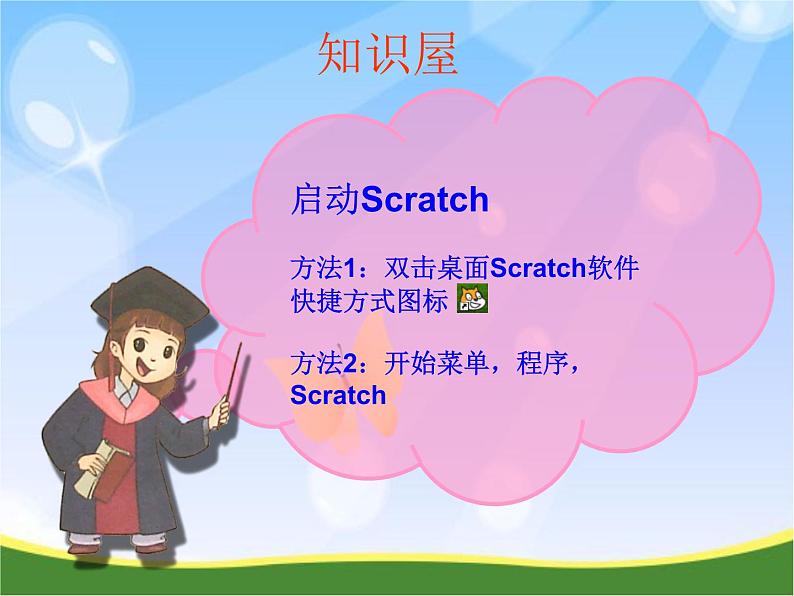 大连版七年级下册信息技术 1.可爱的小猫--认识Scratch 课件03