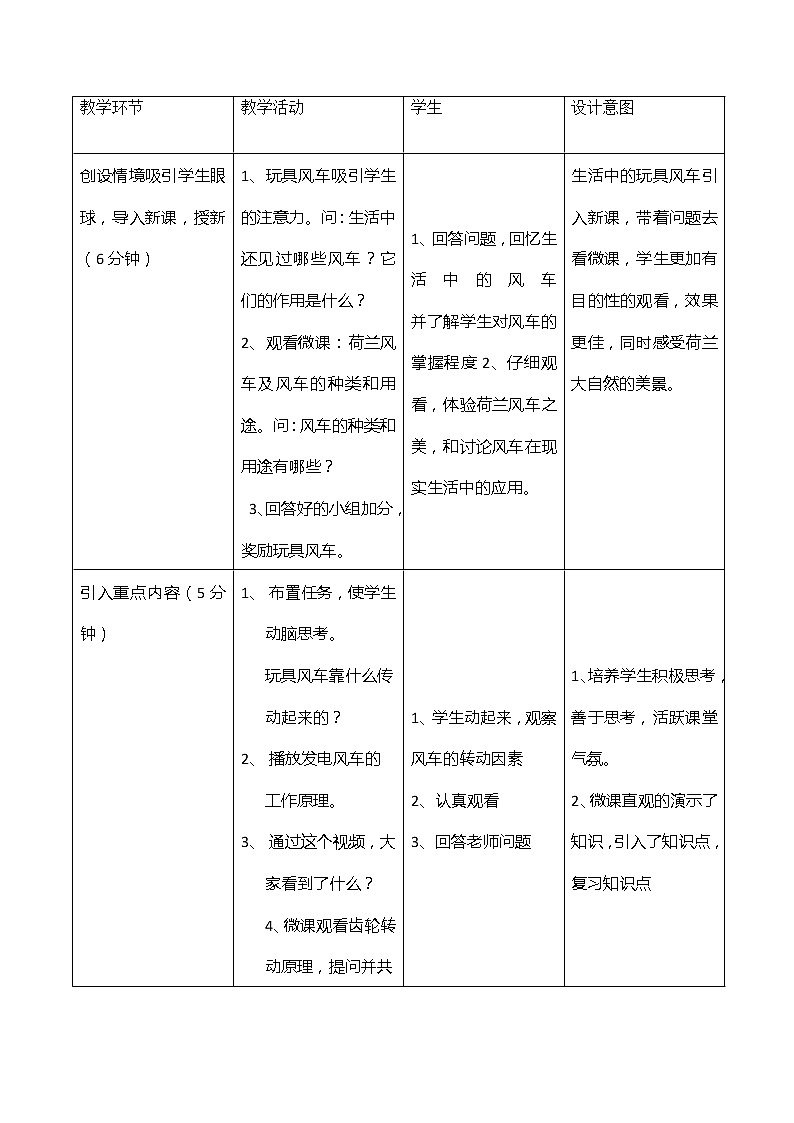 大连版七年级下册信息技术 12.转动的风车--齿轮传动 教案第2页