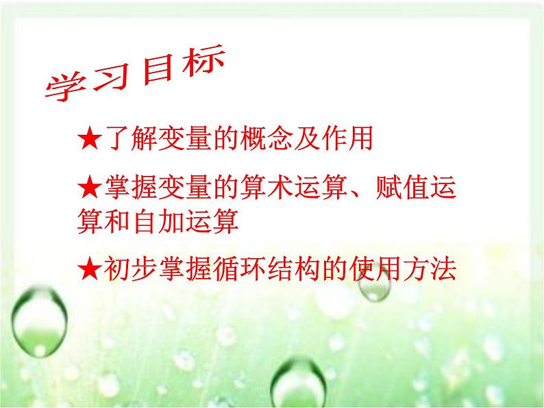 大连版七年级下册信息技术 2.巧解数学题--变量的应用 课件第2页