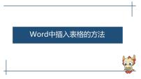 初中信息技术第二单元 应用文档的设计第8课 表格的应用教课内容课件ppt