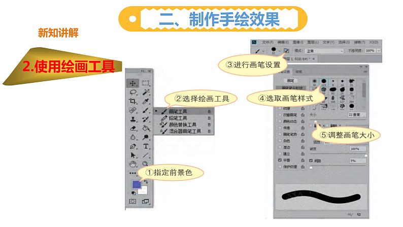 粤高教版信息技术八上 1-4 风格迥异的文字与手绘 课件PPT+素材07