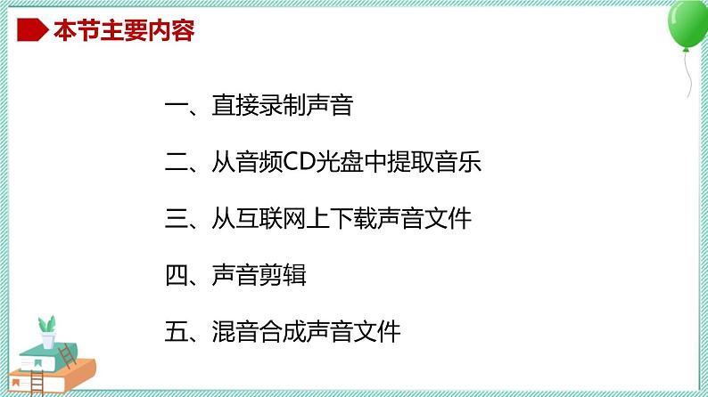 粤教B版信息技术七下 2.1 声音的获取与加工 课件PPT04