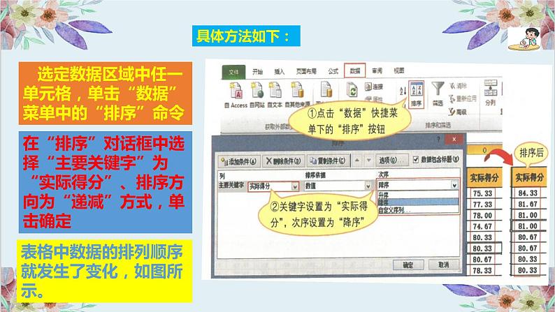 粤高教版信息技术七上 4.3 使用电子表格管理数据 课件PPT+素材07