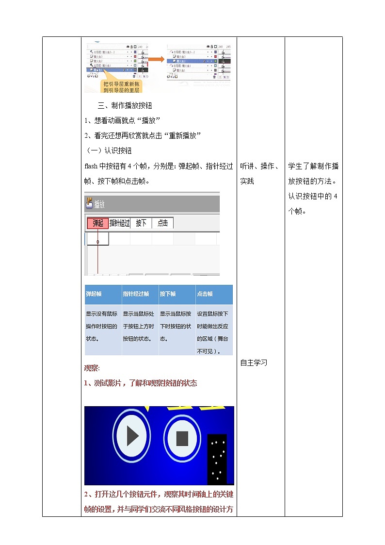 粤高教版（2018）八上信息技术1.10 听指挥的动画教案第3页