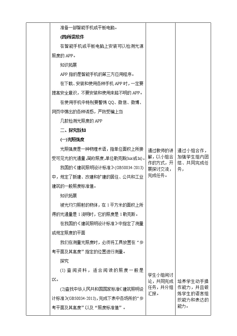 粤高教版（2018）九上信息技术1.2 用手机检测光照度教案第2页