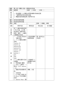 初中第二课 计算机之魂——计算机软件系统教案设计