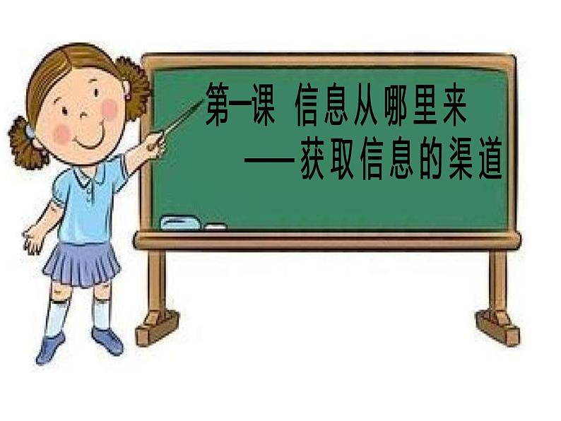 大连版七上信息技术 1.信息从哪里来--获取信息的渠道 课件PPT第1页