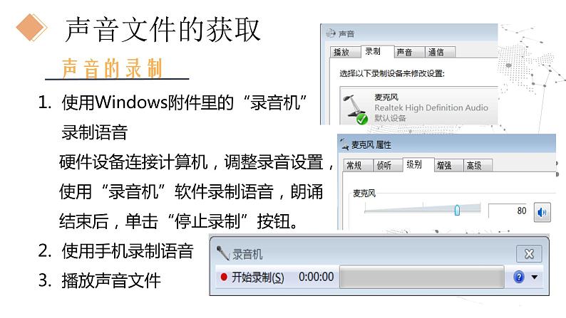 教科版信息技术七年级下册 第8课 音频素材的获取与加工 课件PPT04