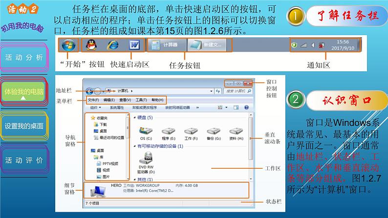 科学版七上信息技术 第一单元 活动2 初用我的电脑 课件PPT03