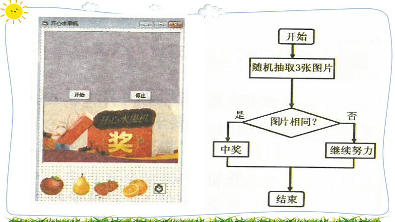 教科版八下信息技术 第十三课 控件数组与 liner控件“开心水果机” 课件PPT+教案+视频05