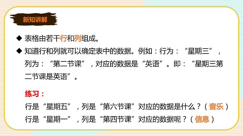 新世纪版信息技术七下 1.1 表格 课件第7页