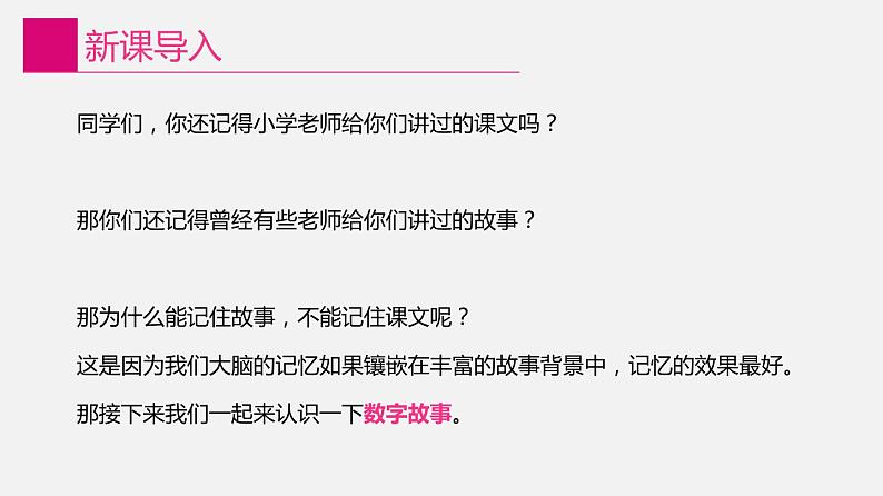 2022年川教版（2019）信息技术八年级（上）册：第一单元 第1节 认识数字故事（课件 第1课时 共18页）第3页