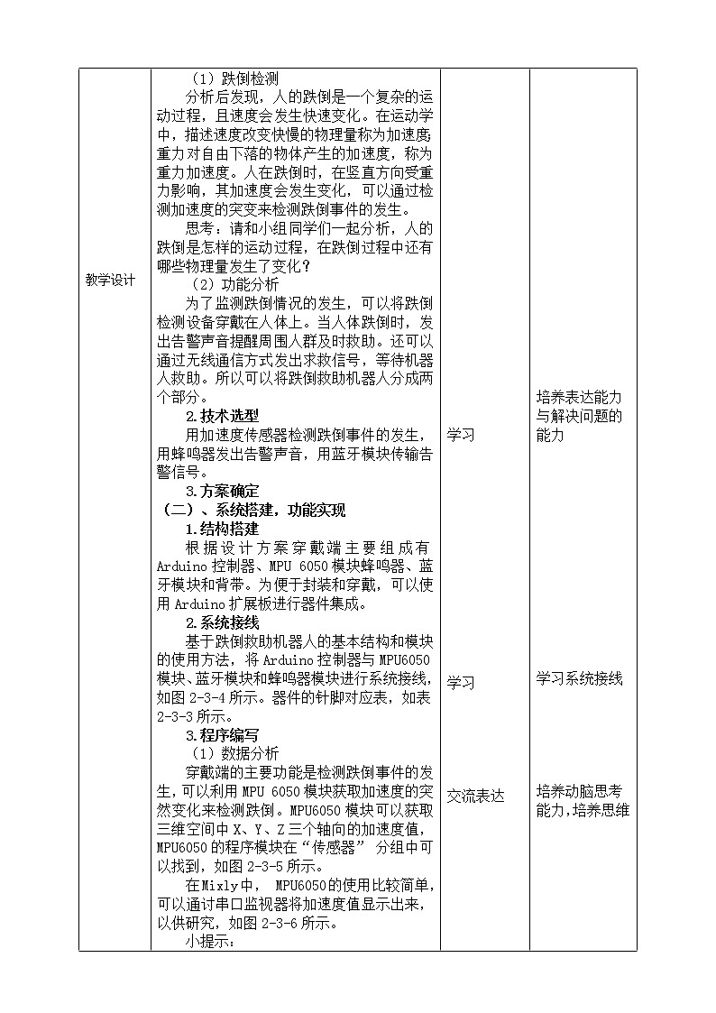 新川教版信息技术九下2.3《跌倒救助机器人》课件PPT+教案02