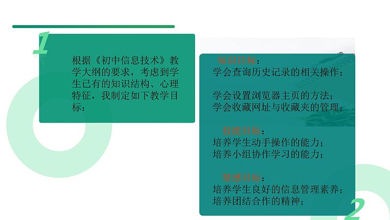 广东省初级中学课本——信息技术第一册（上）A版第三章第二节的内容《管理网络地址》说课课件第6页