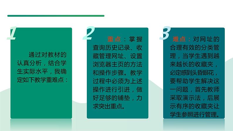 广东省初级中学课本——信息技术第一册（上）A版第三章第二节的内容《管理网络地址》说课课件第8页