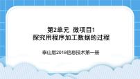 信息技术第1册微项目1 探究用程序加工数据的过程优秀课件ppt