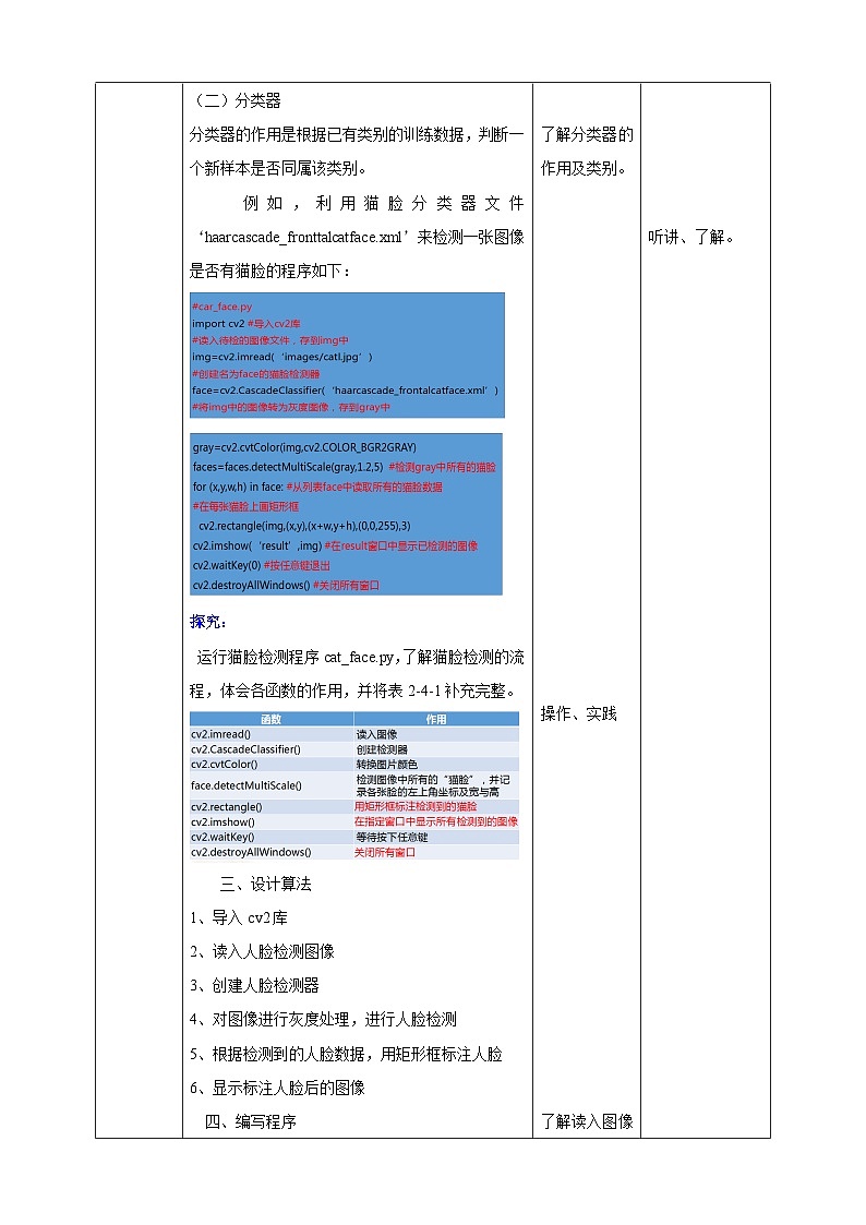 粤高教版八年级下册信息技术第2单元第4课 检测图像中的人脸第3页