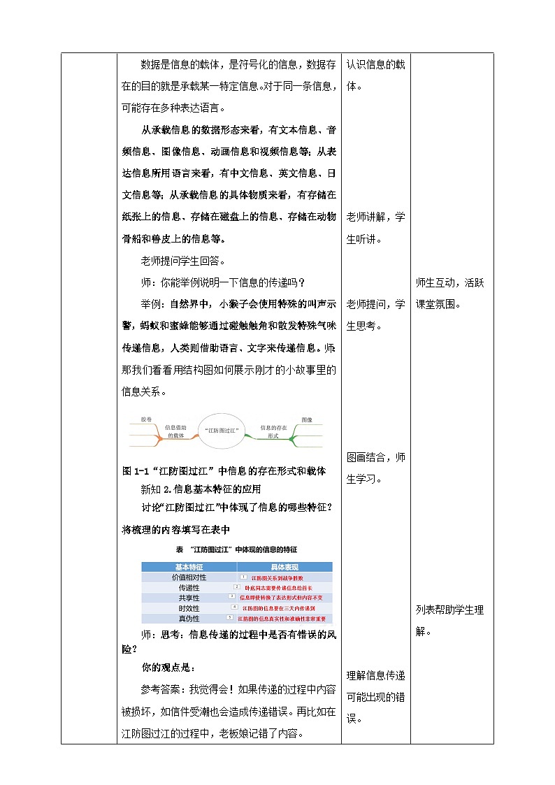湘教版信息技术七年级上册1.1信息及其特征 教案第3页