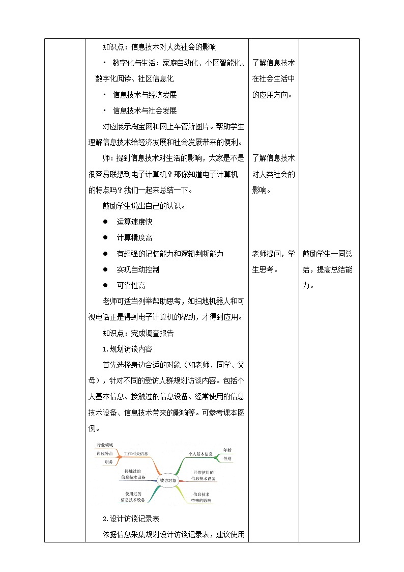 湘教版信息技术七年级上册1.2信息技术与信息社会 教案第3页