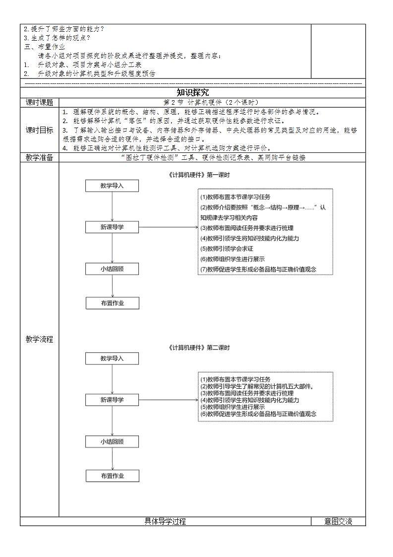 清华大学版2023 初中信息技术 七年级上册 第一单元 认识计算机大单元设计教学设计第3页