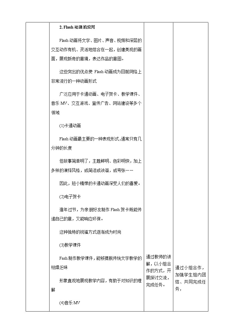 粤高教版(B版)信息技术八年级上册 2.1《探秘动画世界》教案第3页