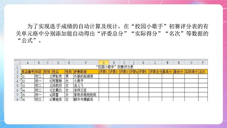 粤高教版(B版)信息技术七年级上册 4.2《实现电子表格自动计算》课件+教案+素材05