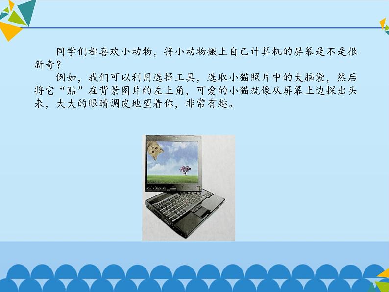 清华大学版 初中信息技术 七年级下册  3.9 喵咪凑趣——魔棒工具和模糊工具-课件02