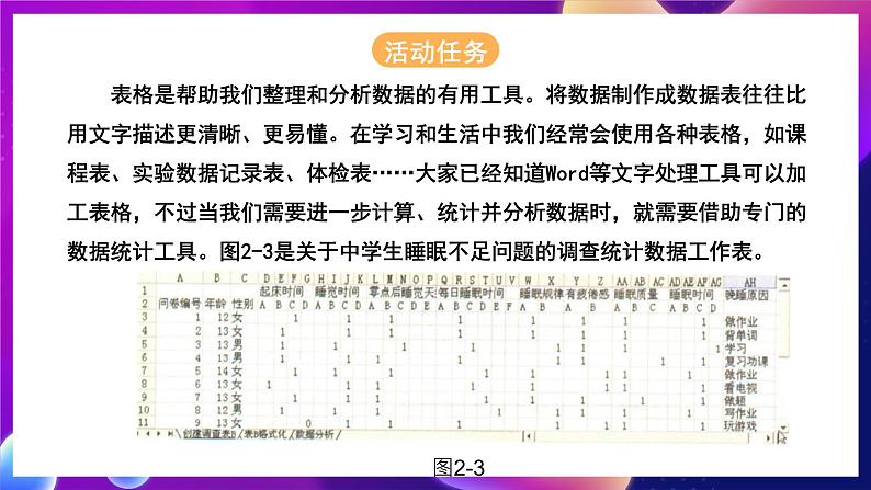 北师大版信息技术七年级下册 3.9《整理数据》课件》课件02