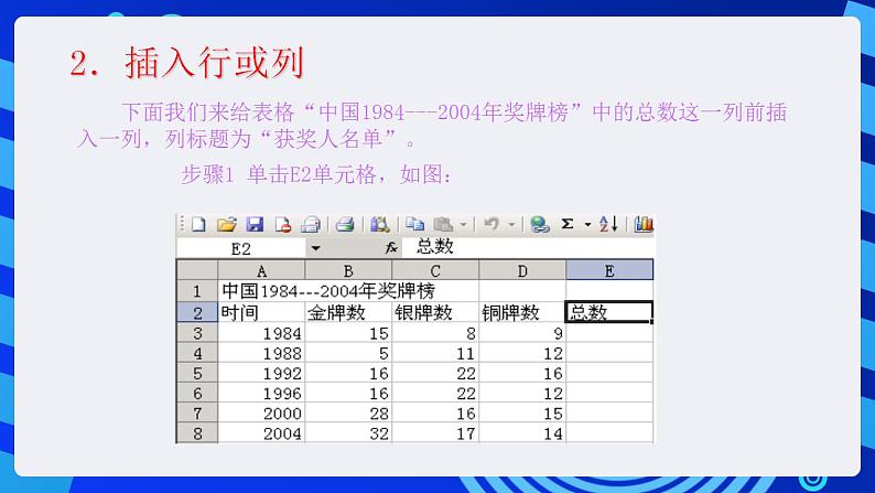 甘教版信息技术七年级下册 3.3《编辑与修饰工作表 》课件(4)第4页