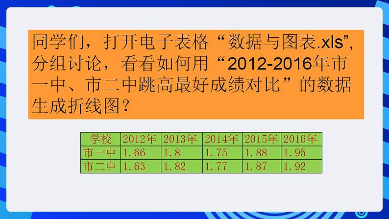 甘教版信息技术七年级下册 3.6《数据图表化  》课件(1)第8页