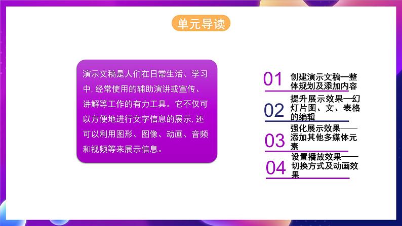 河北大学版信息技术七年级第一册 5.1《创建演示文稿-整理规划及添加内容》课件+教案+素材01