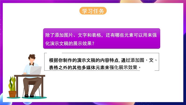 河北大学版信息技术七年级第一册 5.3《强化展示效果—添加其他多媒体元素》课件+教案+素材05