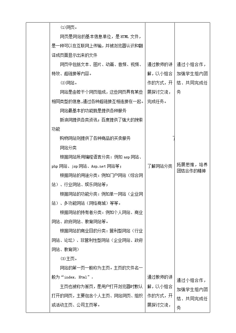 湘教版信息技术七年级下册 第7节 认识HTML和HTML5网页 教案02