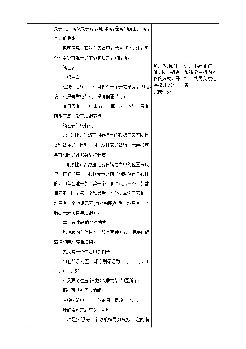 浙教版七年级下册信息技术第14课 线性表教案第2页