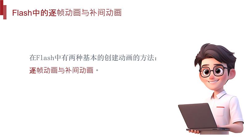 桂教版八年级上册信息技术 2.4《逐帧动画与补间动画的制作 》课件第7页