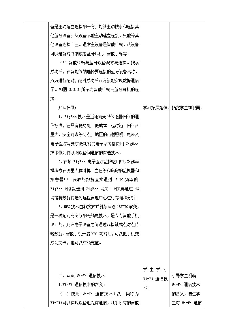 【电子工业社版】八上信息技术  3.3《物联网通信技术》课件+教案+素材03