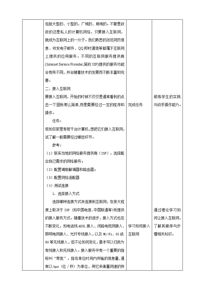【粤高教A版】七上信息技术 2.1《进入互联网》课件+教案03