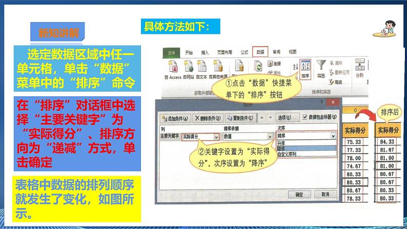 第三节  使用电子表格管理数据第7页