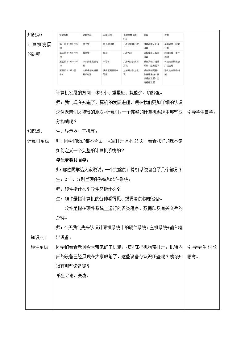 苏科版（2018）信息技术七上6《认识计算机（一）》课件+教案+学案02