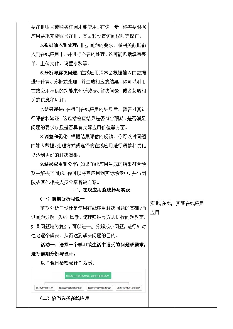 【新课标】浙教版（2023）信息技术八上5《在线应用的实践》教案第2页