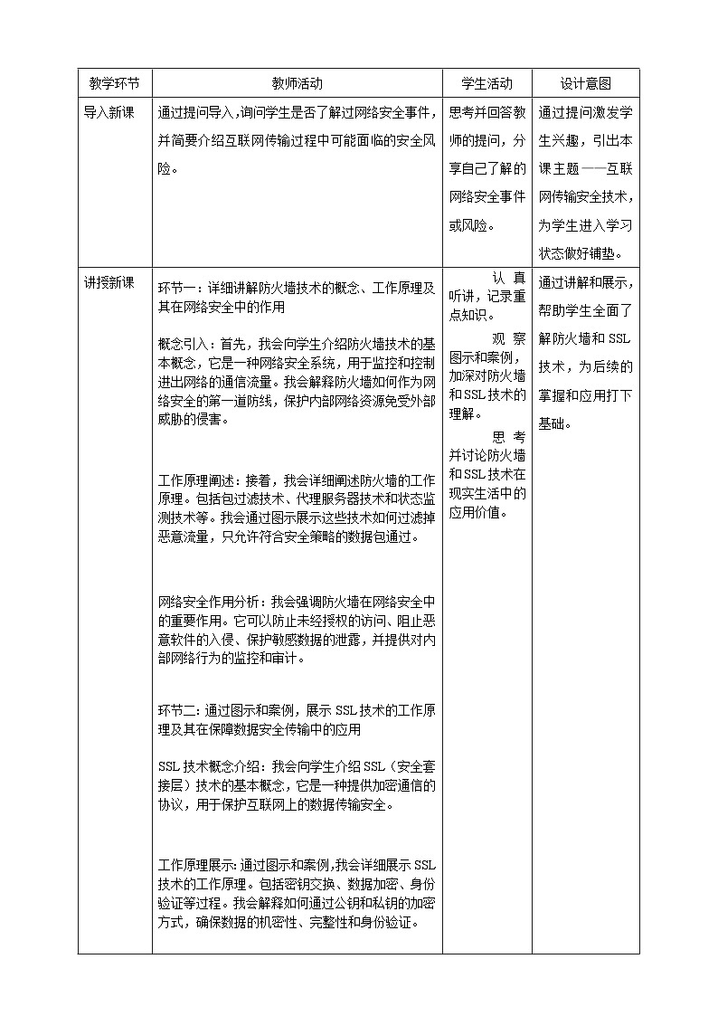 第3课 互联网传输安全技术 教案5 九年级信息科技浙教版（2023）第2页
