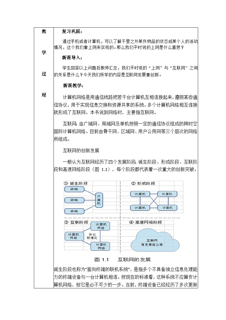 第1课 互联网发展靠创新 教案 2024-2025学年 义务教育版（2024）七年级全一册信息科技第2页