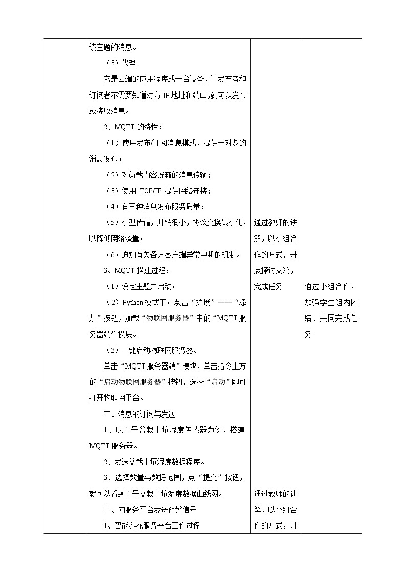 【核心素养目标】电子工业版信息技术八下 1.2 班级智能养花服务平台 教案第2页