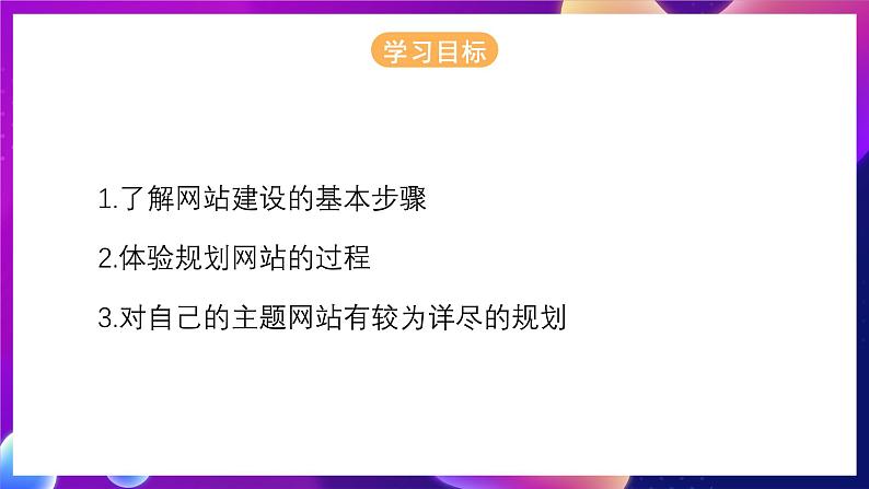 清华大学版信息技术八下 1.2《轻松上路——规划网站及创建站点》课件第2页